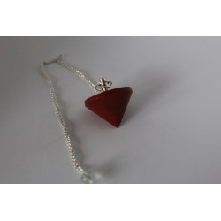 Pendule guérisseur  en jaspe rouge