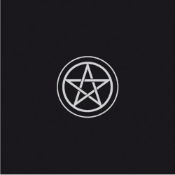 Tapis noir 80 x 80 cm Pentacle