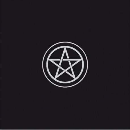 Tapis noir 80 x 80 cm Pentacle