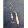 Pendule de guérison en cristal de roche